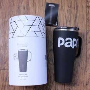 Brymate "PaPa" Logo on Black 32 oz Capacity Tumbler